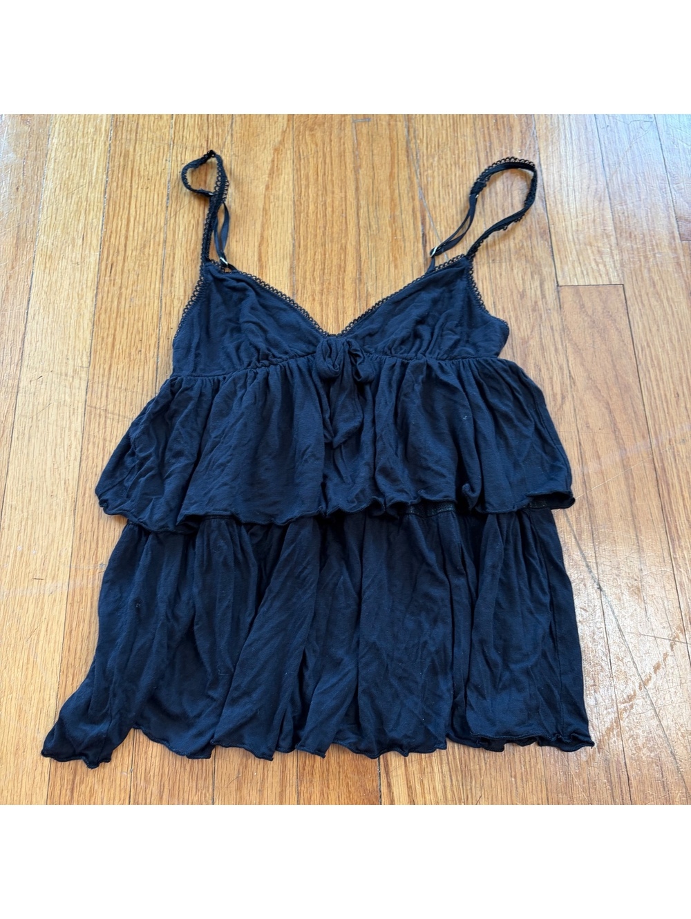 Vintage Y2K Victoria secret Lingerie ruffle babydoll top